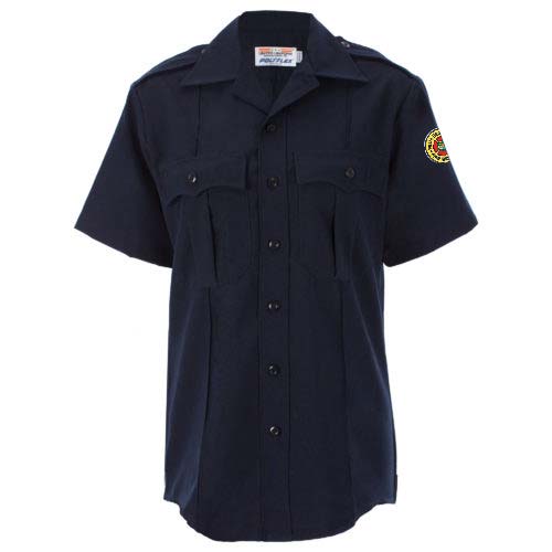 United Uniform Men's Mfr. Polyflex Short Sleeve Shirt (Navy)